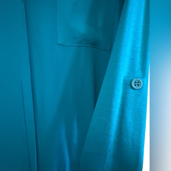 Pleione Blue Women’s Tunic Top, New Size Large - Picture 5 of 5